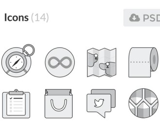 Monochromatic-Flat-Icons