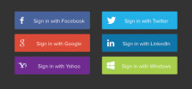 Social-sign-in-buttons
