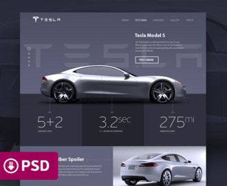 Tesla-Website-Concept-Free