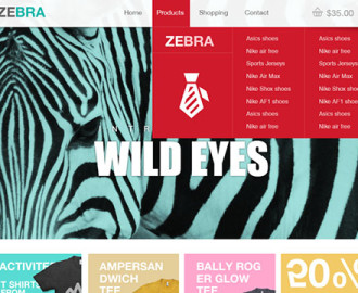 Zebra-Ecommerce-Website-Template