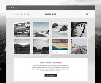 blackandwhite-free-psd-template