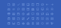 blue-outline-icons