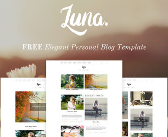 luna-psd-blog-template