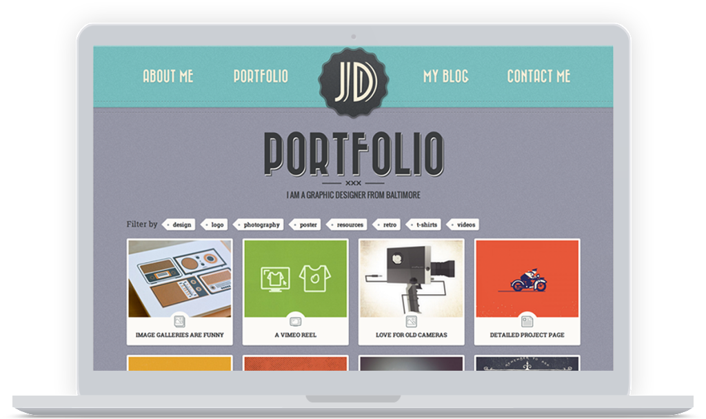 retro-portfolio-wp-theme