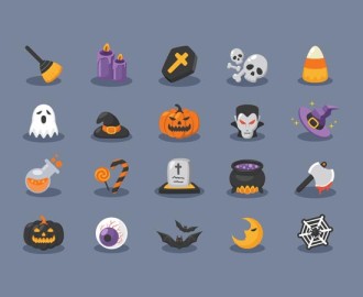 Halloween-Icons-Free-Ai
