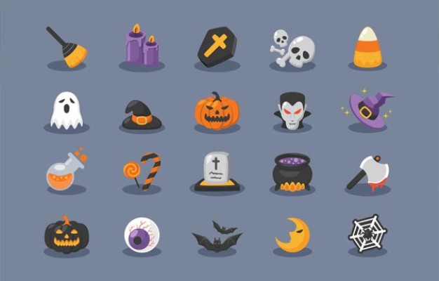 Halloween-Icons-Free-Ai