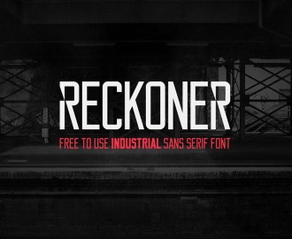 Reckoner-free-typeface
