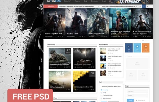 Sevenmag-free-Website-Template