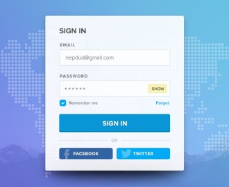 Social-buttons-login-form