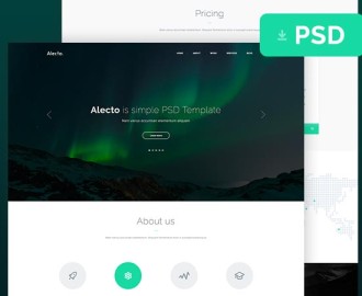 Alecto-Website-PSD-free-Template