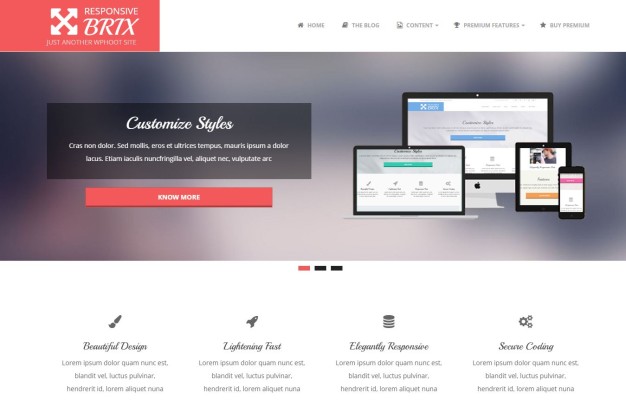 Brix-free-WP-theme