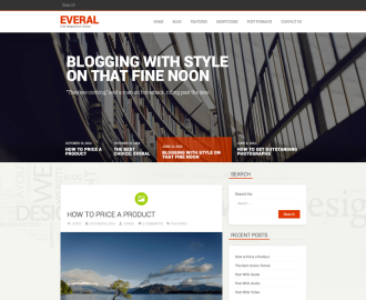 Everal-free-WP-theme