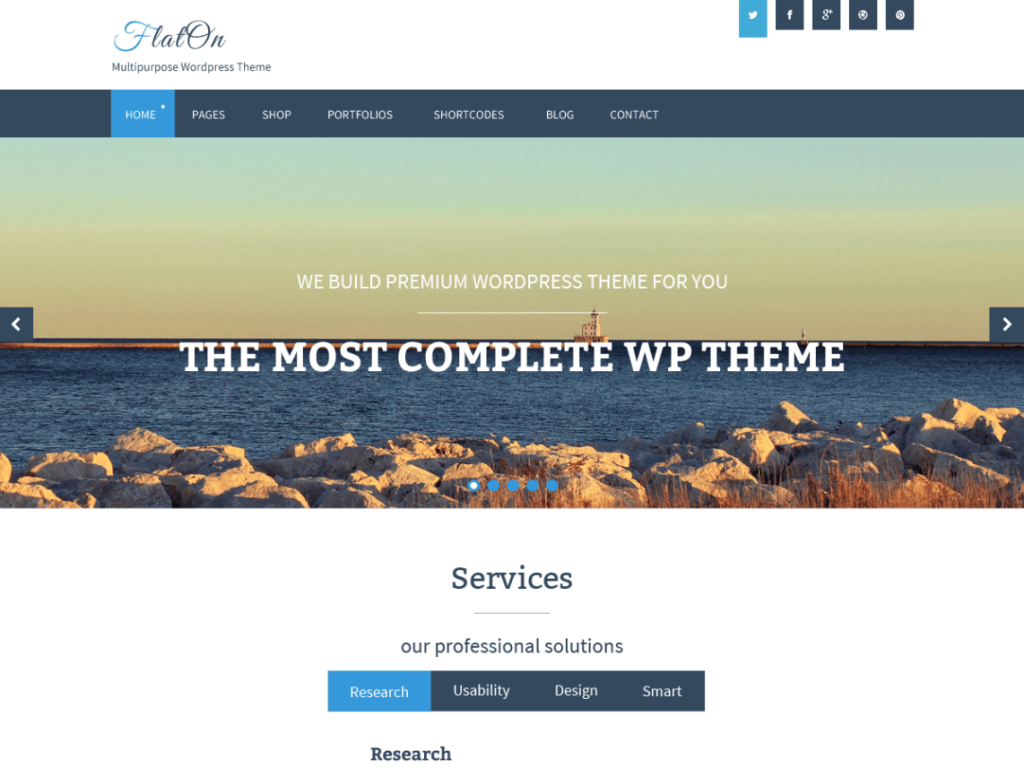 FlatOn-free-WP-theme