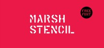 Marsh-Stencil-free-font