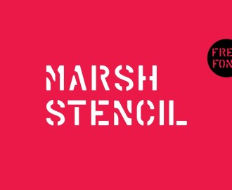 Marsh-Stencil-free-font