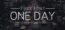 OneDay-Free-Font