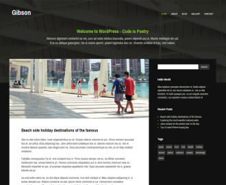 gibson-free-WP-theme