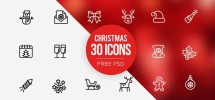 30-Free-Christmas-line-icons