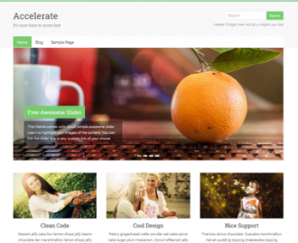 Accelerate-free-WordPress-theme