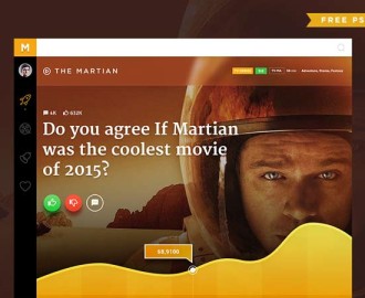 FRee-PSD-Movie-Poll-Concept