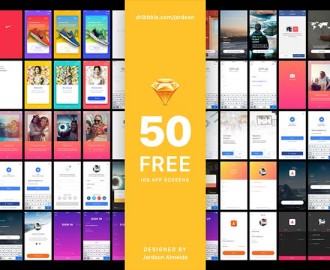 50-iOS-App-Screens-freebie