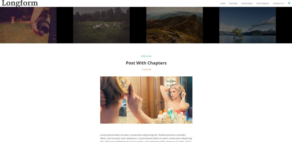 Longform-free-WordPress-theme